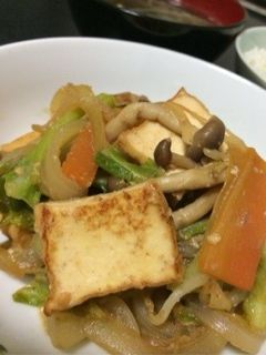 厚揚げとたっぷり野菜の味噌炒め♪-レシピのメイン写真