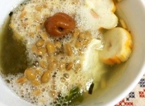 簡単3分！お茶漬けの素で豆腐納豆スープ-レシピのメイン写真