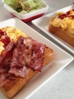 ベーコンエッグトースト-レシピのメイン写真