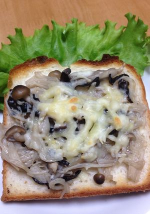 塩麹キノコ チーズトースト-レシピのメイン写真