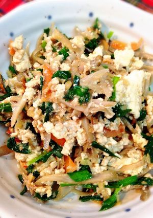 チャンプルーみたいな炒り豆腐⁈-レシピのメイン写真