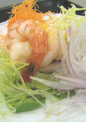 いろいろ野菜とエビのはりはりサラダ-レシピのメイン写真