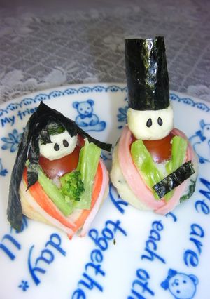 雛祭りに✿お雛様のプチポテトマトサラダ-レシピのメイン写真