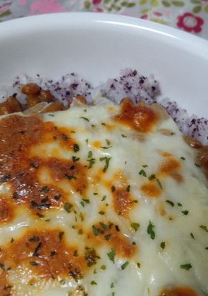 ゆかりご飯&納豆&チーズ焼き-レシピのメイン写真