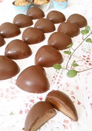 私のアーモンドガナッシュチョコ❤-レシピのメイン写真