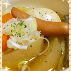 รูปของ 簡単♪白だしの和風なポトフ風スープ