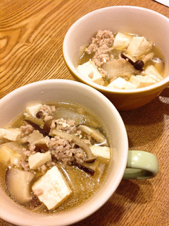 豆腐とひき肉のプチっとスープ-レシピのメイン写真