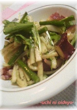 タコ！ごま油とにんにくの芽の香りサラダ-レシピのメイン写真