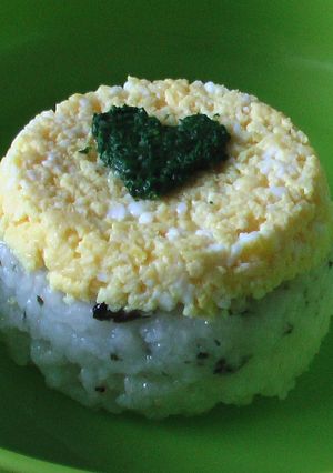 ハートの卵ご飯(離乳食後期)-レシピのメイン写真