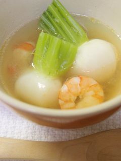カブと海老の中華風スープ-レシピのメイン写真