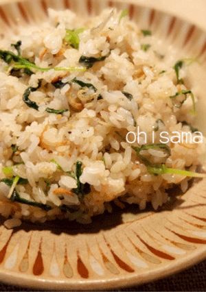 大根の間引き芽で作る＊おじゃこチャーハン-レシピのメイン写真