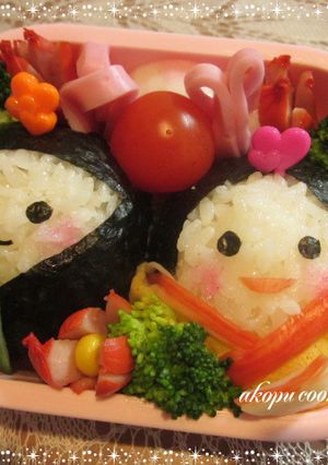 簡単可愛い☆ひな祭りのお弁当(幼児)-レシピのメイン写真