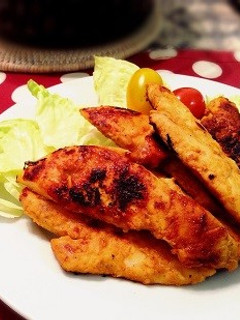 鶏ささみでヘルシータンドリーチキン-レシピのメイン写真