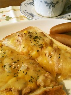 簡単☆ツナコーンマヨトースト-レシピのメイン写真