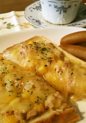 簡単☆ツナコーンマヨトースト-レシピのメイン写真