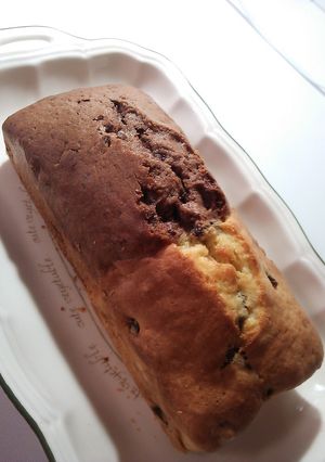 卵１個でパウンドケーキ♪１本で２つの味♡-レシピのメイン写真