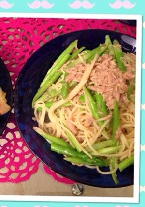 超簡単！アスパラとツナのパスタ-レシピのメイン写真