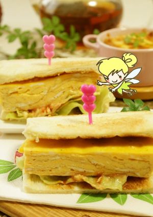 旨幸~♡至福の厚焼き玉子サンド♪-レシピのメイン写真