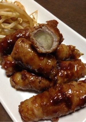 みょうがの豚バラ巻き味噌炒め-レシピのメイン写真