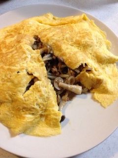 簡単☆もやしとひき肉のオムレツ-レシピのメイン写真