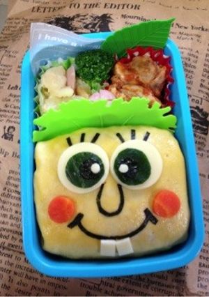 幼稚園のお弁当☆スポンジボブ☆-レシピのメイン写真