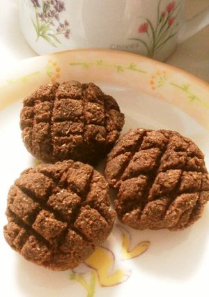 ヘルシー生おからのココアメロンパン-レシピのメイン写真