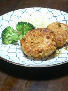 かぼちゃと鶏ひき肉で☆照り焼きハンバーグ-レシピのメイン写真