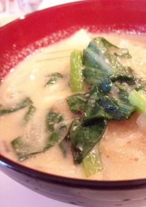 こくウマ！大根と小松菜の豆乳スープ-レシピのメイン写真