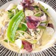 春のヤリイカと庄内あさつきのスパゲッティ