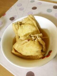 鶏ひき肉の油揚げ包み♪-レシピのメイン写真