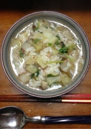 風味豊かな雑炊-レシピのメイン写真