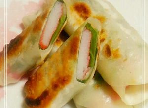 餃子の皮アレンジ☆カニカマ大葉の包み焼き-レシピのメイン写真