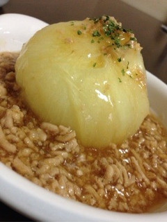 丸ごと新玉ねぎのそぼろあんかけ-レシピのメイン写真