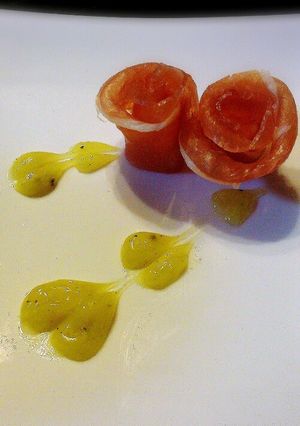 生ハムの花飾り-レシピのメイン写真
