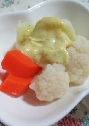 ☆温野菜のカレーマヨソース☆子供が好き♪-レシピのメイン写真