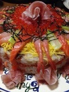 ちらし寿司ケーキ-レシピのメイン写真