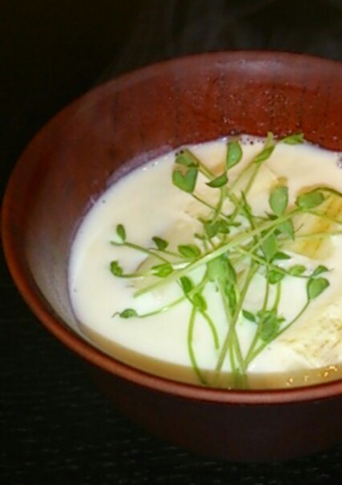長ネギと豆苗の豆乳汁-レシピのメイン写真