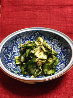 生青海苔と帆立の酢の物-レシピのメイン写真
