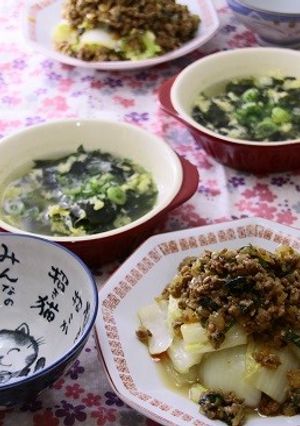 青紫蘇入り　麻婆白菜。隠し味は昆布茶。-レシピのメイン写真