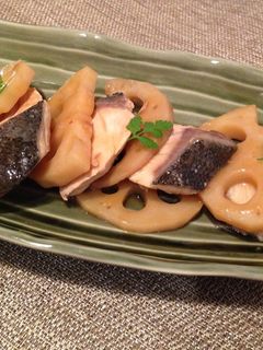 ブリとレンコンの生姜醤油煮-レシピのメイン写真
