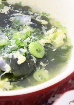 減塩昆布茶のわかめと卵のスープ-レシピのメイン写真