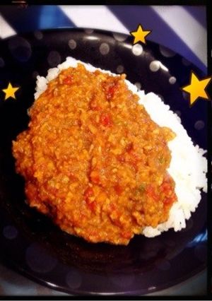 鶏ミンチとトマトの美味しいキーマカレー♪-レシピのメイン写真