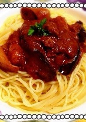 煮込みハンバーグリメイクde絶品パスタ！-レシピのメイン写真
