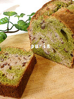 小豆と抹茶のマーブルケーキ-レシピのメイン写真