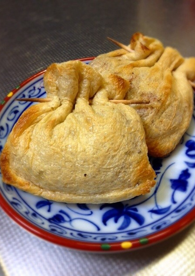 焼き巾着納豆☆おつまみに最高！-レシピのメイン写真