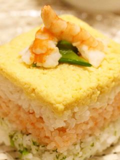 ひな祭り☆ひしもち風お寿司-レシピのメイン写真