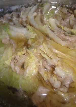 女性に嬉しくヘルシー♪白菜&豚肉のスープ-レシピのメイン写真