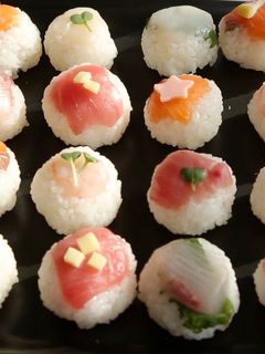 親子で♡ひな祭りの可愛い手まり寿司-レシピのメイン写真