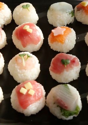 親子で♡ひな祭りの可愛い手まり寿司-レシピのメイン写真