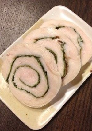 昆布茶と大葉のチキンロール❀-レシピのメイン写真